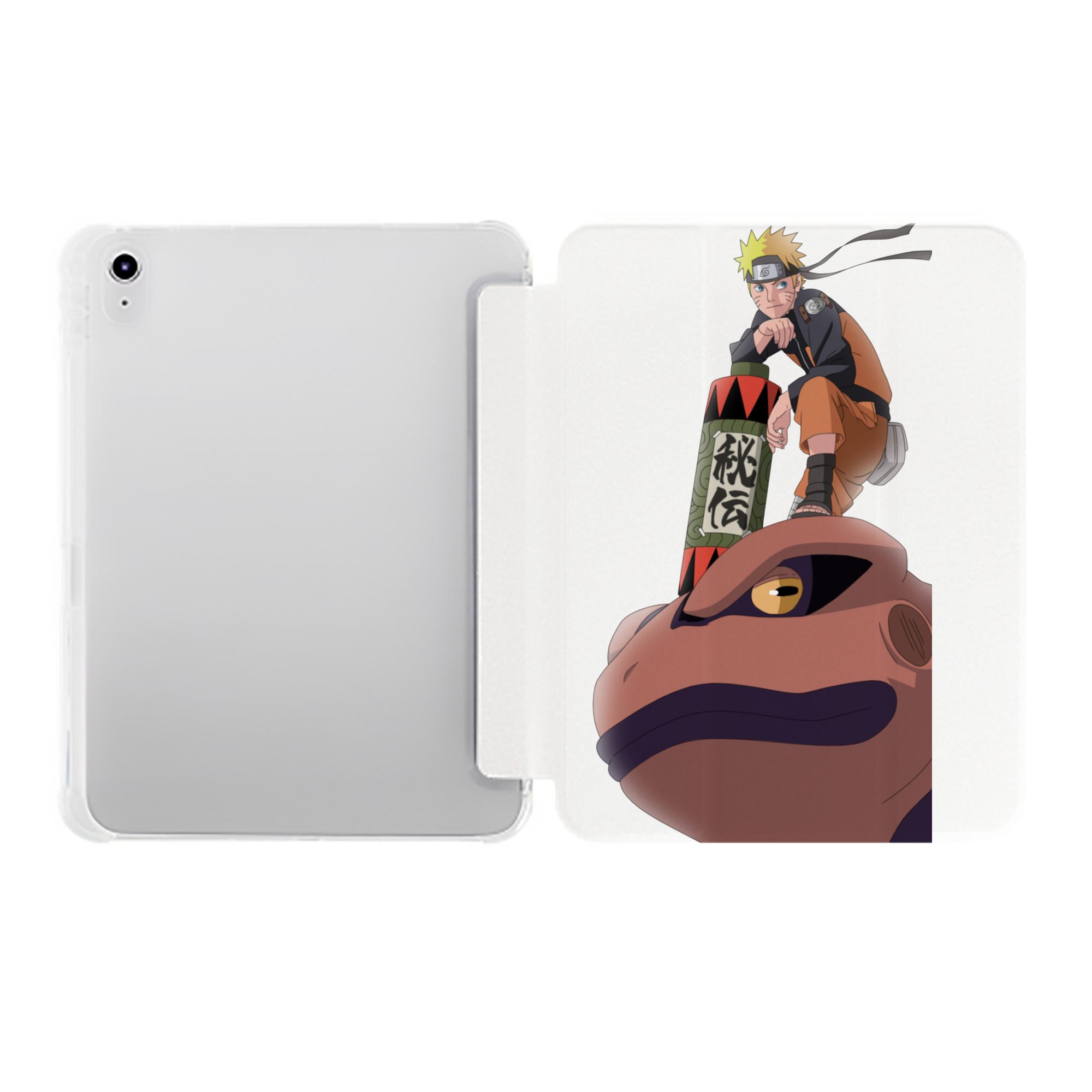 （画像用） NARUTO -ナルト- うずまき ナルト Uzumaki Naruto IPad ケース ペン収納付き 三つ折りスタンド PUレザー×シリコン 対応機種9.5/10.5/10.9インチ